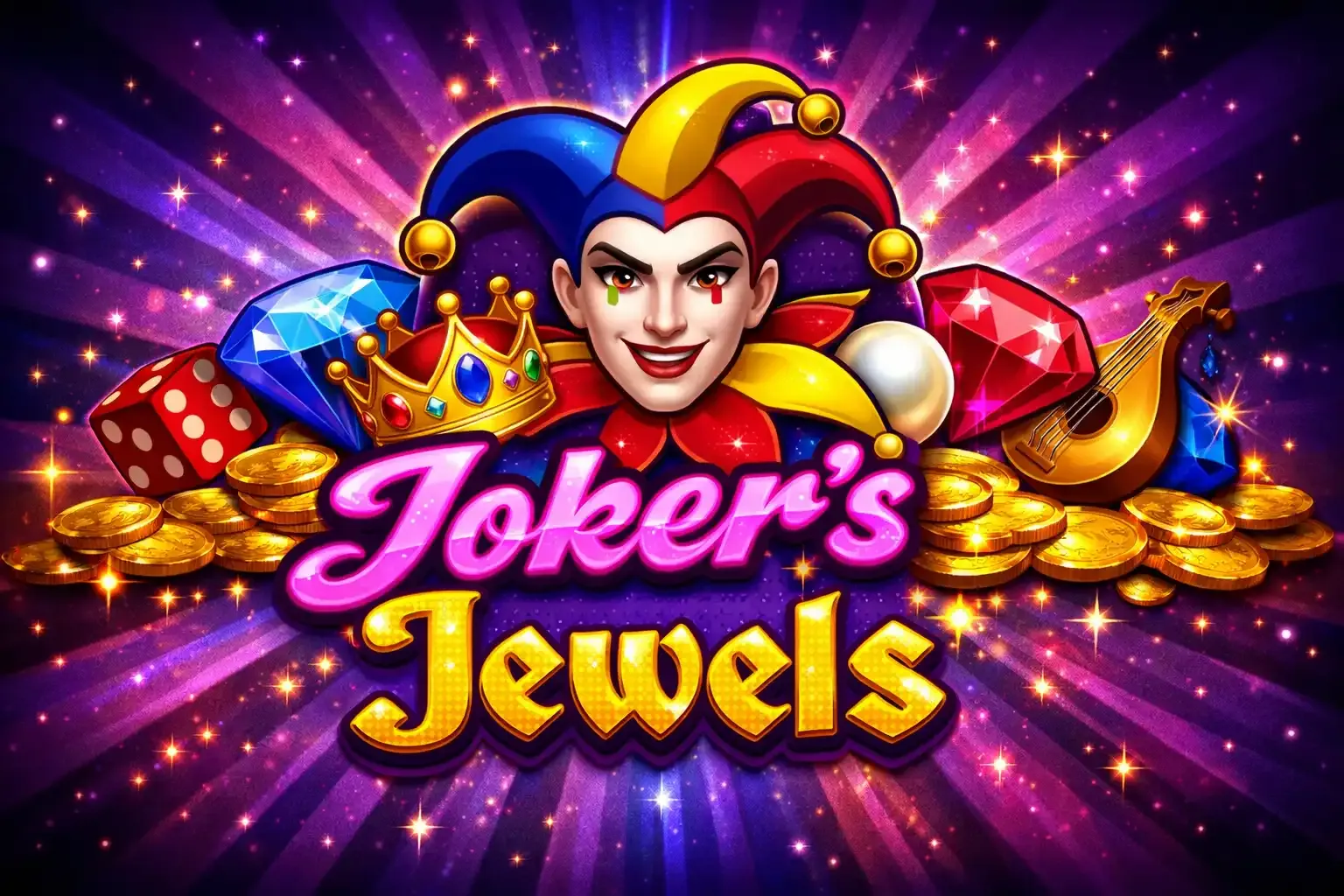 20 darmowych spinów na Joker’s Jewels